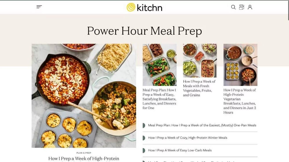 مواقع تحضير الوجبات على الويب لتعلم الطبخ وتجميد طعام لأسبوع مُقدمًا - مواقع