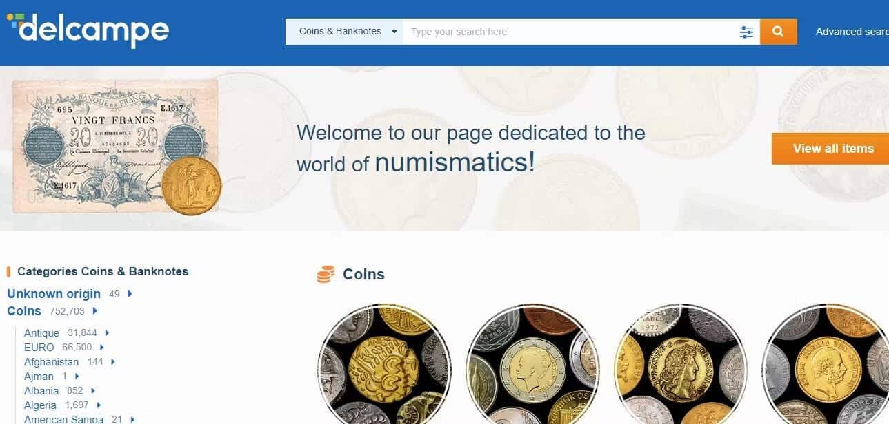 مواقع إلكترونية لشراء العملات المعدنية والأوراق النقدية القديمة - مواقع