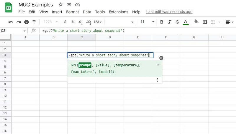 كيفية استخدام ChatGPT على "جداول بيانات Google" من خلال GPT for Sheets™ and Docs™ - Google Office Suite