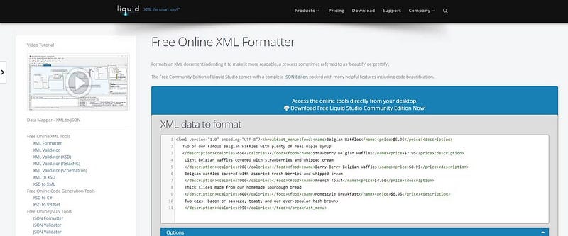 أفضل التطبيقات المجانية لتعديل XML على الإنترنت - شروحات 