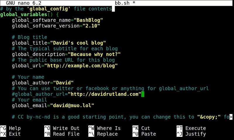 إنشاء موقع ويب ثابت بمظهر رائع من Terminal على Linux باستخدام Bashblog - لينكس