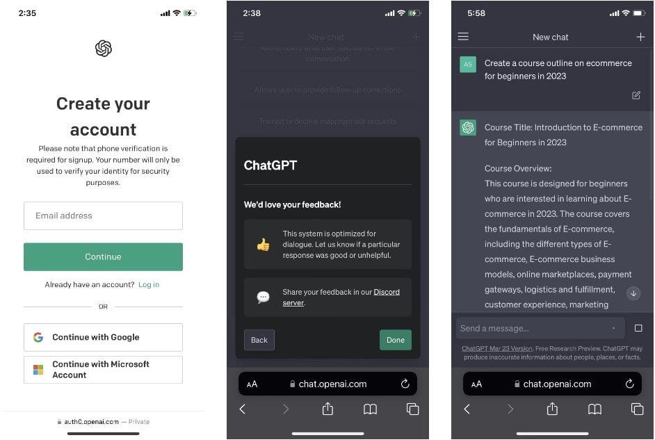 كيفية استخدام ChatGPT على Android و iOS - Android iOS