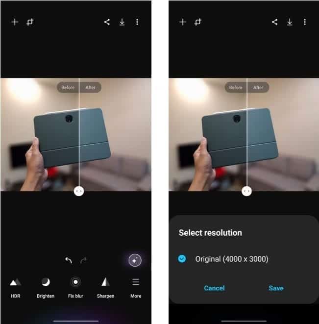 كيفية تحسين صورك باستخدام تطبيق Galaxy Enhance-X المدعوم بالذكاء الاصطناعي من Samsung - Android