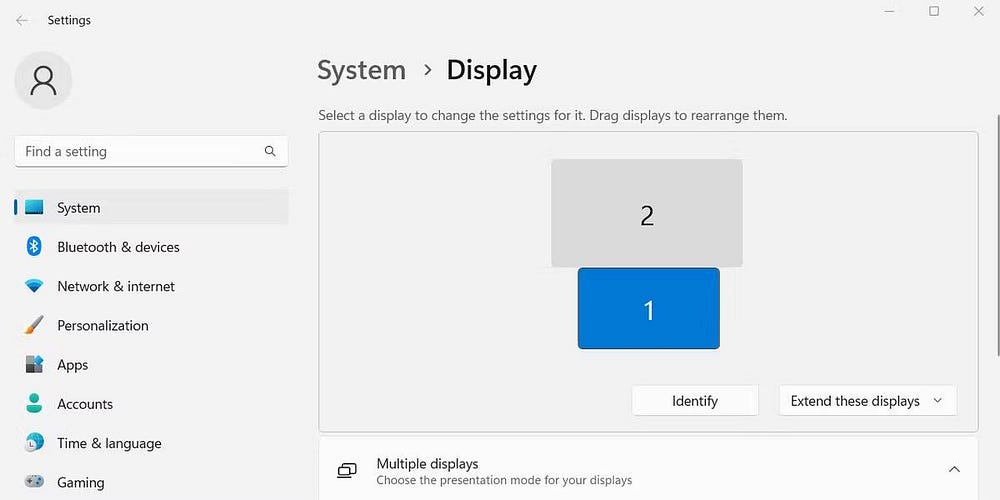 كيفية تكوين شاشات مُتعددة في Windows 11 - الويندوز