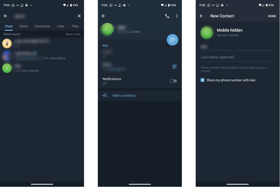 خطوات إضافة جهات اتصال جديدة بسهولة على Telegram - شروحات