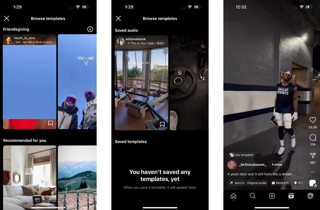 كيفية البحث عن نماذج مقاطع الريلز واستخدامها على Instagram لتحسين ما تُشاركه - Instagram
