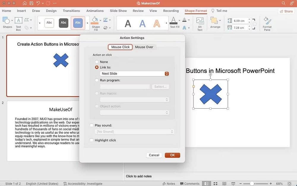 كيفية إنشاء أزرار الإجراءات في Microsoft PowerPoint لتمييز عرضك التقديمي - شروحات