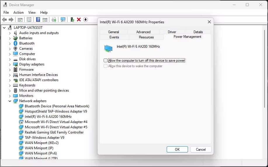 كيفية إصلاح إختفاء خيار الاتصال اللاسلكي (Wi-Fi) في Windows 11 - الويندوز