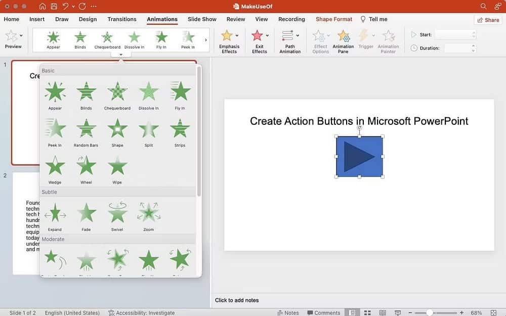 كيفية إنشاء أزرار الإجراءات في Microsoft PowerPoint لتمييز عرضك التقديمي - شروحات