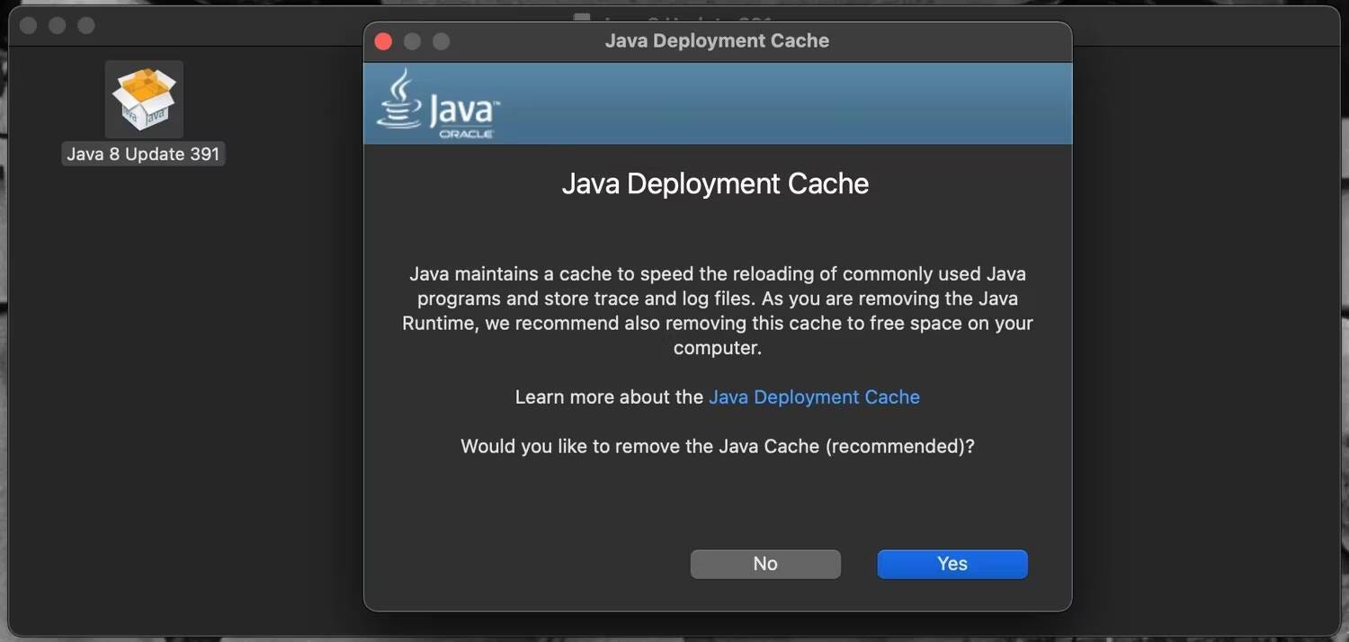 كيفية إلغاء تثبيت Java على الـ Mac - Mac