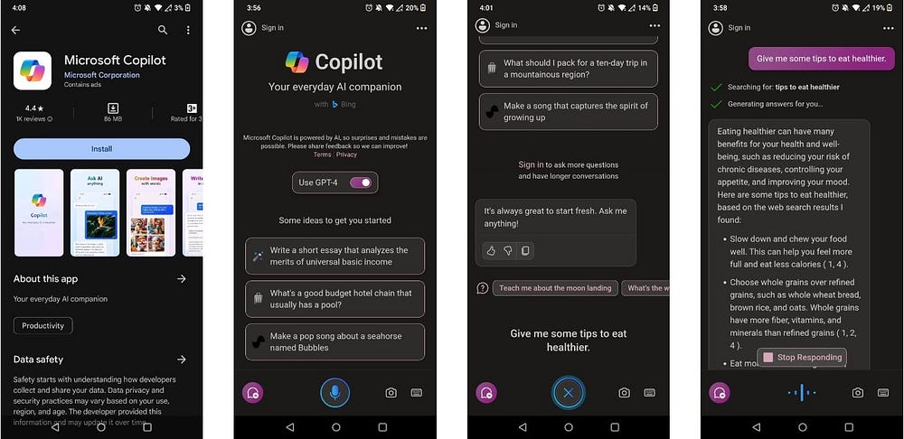 دليل استخدام Microsoft Copilot على أجهزة Android et iPhone: خطوات التثبيت والإستفادة منه - الذكاء الاصطناعي