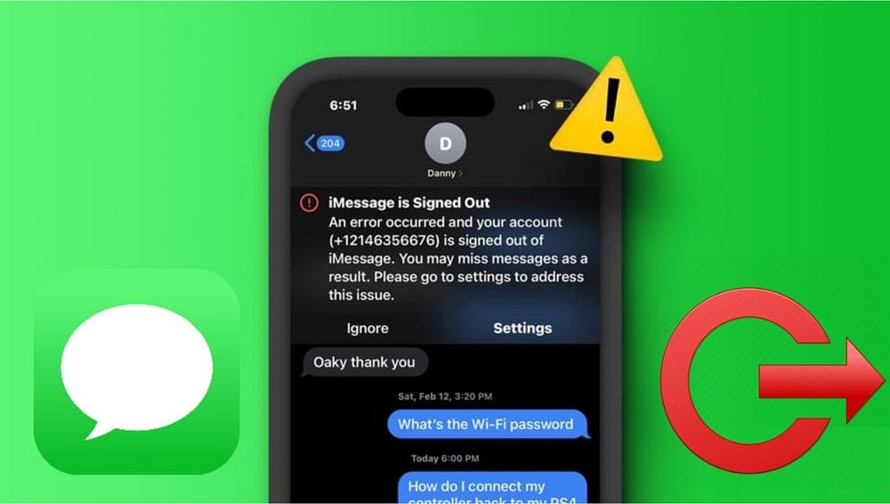 كيفية إصلاح الخطأ "تم تسجيل الخروج من iMessage" على الـ iPhone - iOS