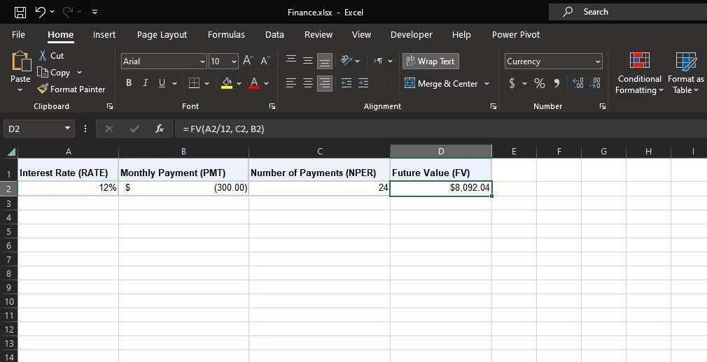 1v09MEkc dpdVEtmSKKG3uA DzTechs | كيفية حساب القيمة المُستقبلية باستخدام دالة FV في Excel