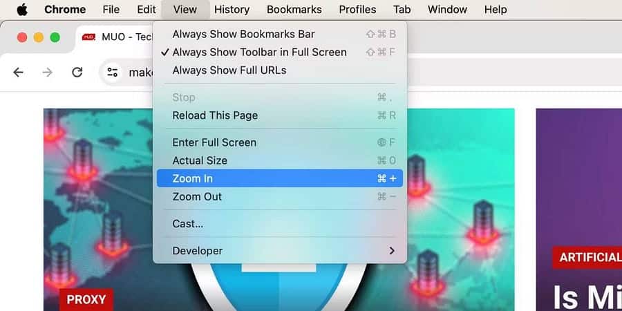 كيفية تكبير وتصغير المُحتوى على شاشة الـ Mac: أفضل الطرق - Mac