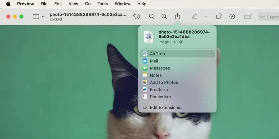كيفية استخدام "الإرسال السريع" على الـ Mac لمشاركة الملفات بسهولة - Mac