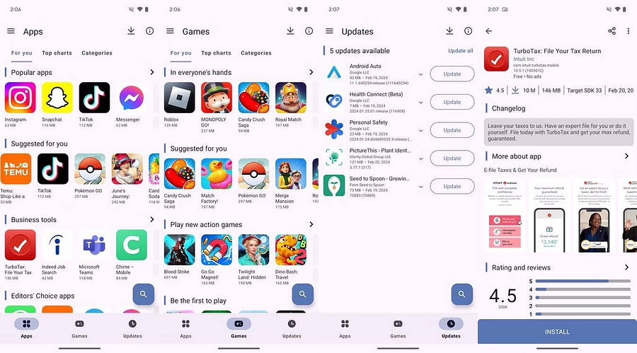 أفضل البدائل المُتاحة لمتجر Google Play على Android للوصول إلى أفضل التطبيقات - Android
