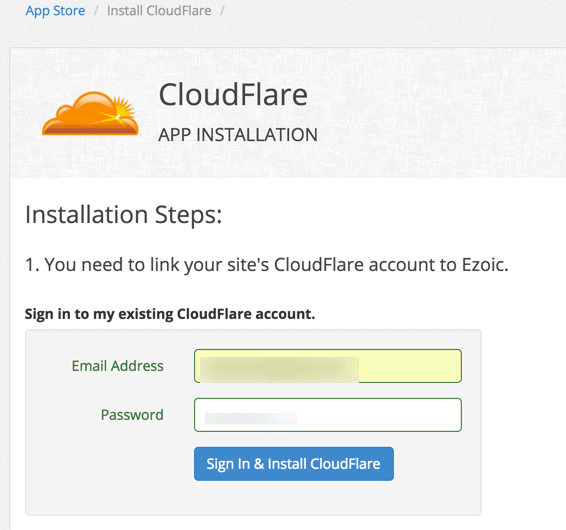 دمج موقع الويب مع Ezoic باستخدام CloudFlare
